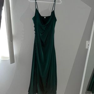 Emerald green dress